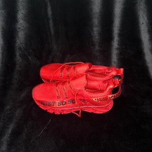 Brand new without tags red gym shoes never been worn